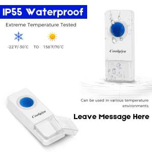 Coolqiya Weatherproof Wireless Doorbell