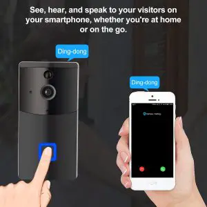 WiFi Video Doorbell, one push button, 1 mobile app