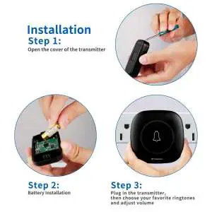 Wireless Doorbell By Tenswall 2nd version Installation