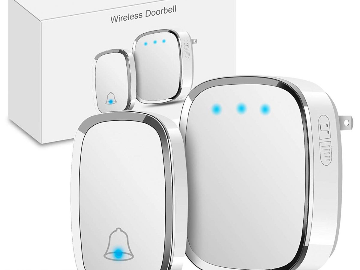 Bodyguard Wireless Doorbell,Waterproof Chime Kit Operating at 1000ft with 1 P...